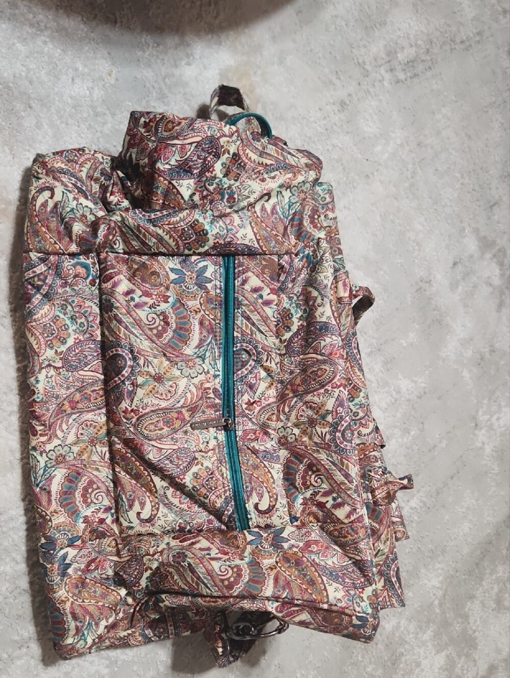 Cynthia Rowley Multicolor Paisley Quilted Duffle Bag